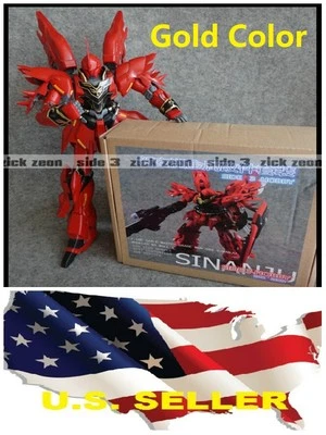 Metal Detail-Up Parts Set For Bandai MG 1/100 Sinanju ver.Ka OVA GOLD color USA - Image 1 of 4