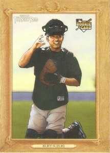 2007 TURKEY RED #33 KURT SUZUKI ROOKIE CARD OAKLAND ATHLETICS SHORT PRINT