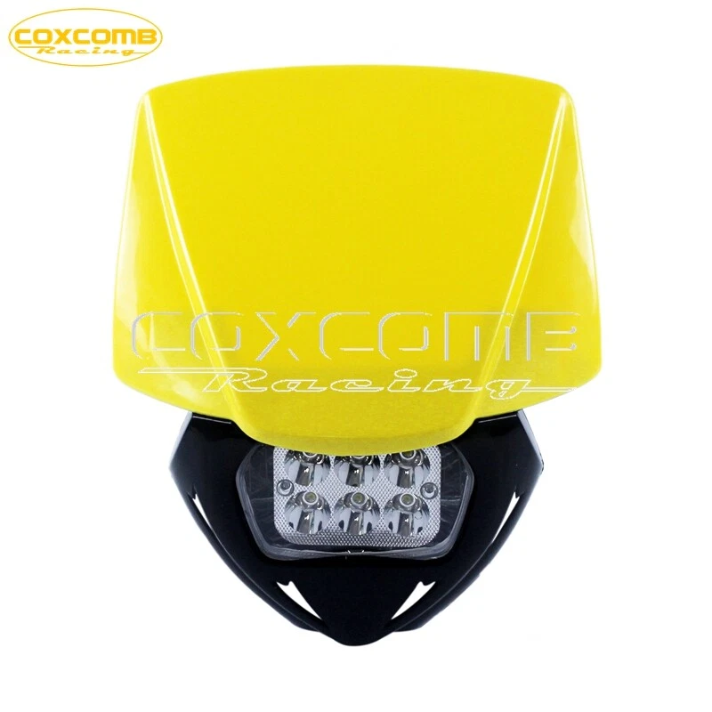 Carenado Faro LED Faro Faro para Suzuki RM125 RM250 RM400 RMX250 RMZ250 DRZ Foto 1 de 4