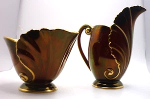 Carlton Ware Made in England Rouge Royal MCM Milchkännchen & offener Zucker - Vintage - Bild 1 von 9