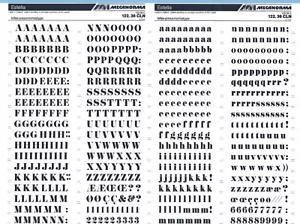 MECANORMA Transfers Lettering A3, Fonts, Typo, #223 ESTELLA 8.7mm - Picture 1 of 2