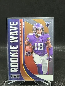 2020 Playoff Rookie Wave Justin Jefferson #9 Vikings - Picture 1 of 2