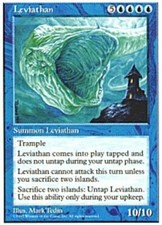 MTG magic cards 1x x1 Light Play, English Leviathan 5th Edition