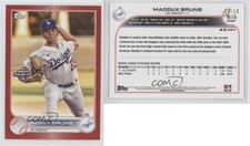 2022 Topps Pro Debut Red /10 Maddux Bruns #PD-174