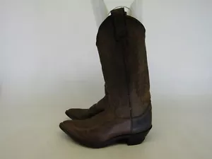 Justin Womens Size 6.5 B Brown Leather Cowboy Western Boots - Picture 1 of 11