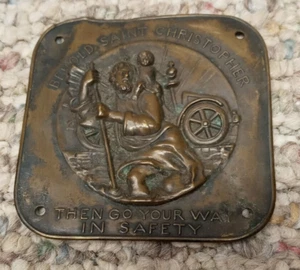Vintage Saint Christopher Medal, 3x3 inches - Picture 1 of 7