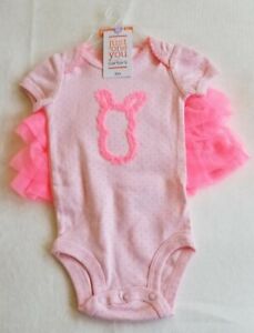 NWT CARTER'S JUST ONE YOU Infant Girls Pink Two Piece Tutu Easter Outfit Size 3M