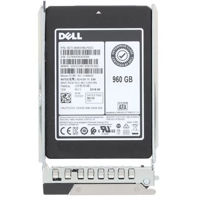 T2G0Y 0T2G0Y Dell 960GB SATA 6Gb/s 2.5'' SSD 14/15/16G KIT - Image 1 of 4