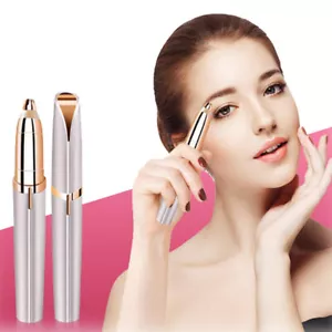 Electric Eyebrow Trimmer Finishing Touch Flawless Brows Hair Remover LED Light - Picture 1 of 10