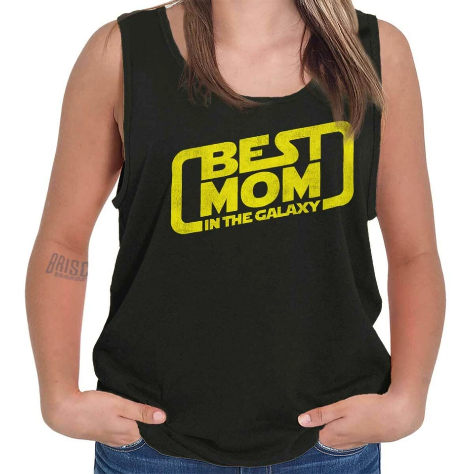 Top sin mangas Best Mom Ever Sayings divertido regalo del día de la madre para mujer Foto 1 de 4