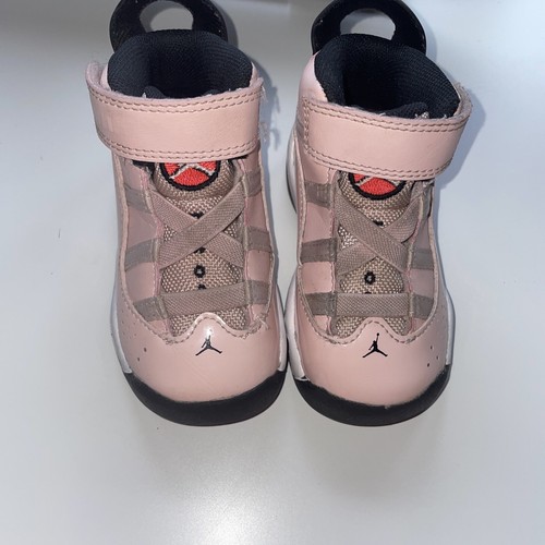 Sneakers Jordan 6 anelli bambino taglia 5C 323420 602 rosa e bianco