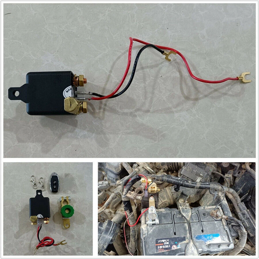 Car 350A 12V Battery Disconnect Cut Off Isolator Master Switch Wireless Remote - Image 1 of 4