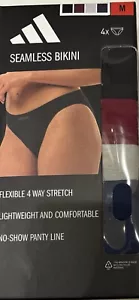 Adidas Women’s Seamless Bikini Size M Flexible Lightweight Comfortable 4 Pack - Picture 1 of 2