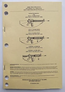 2016 Operators Manual M16A2/A3/A4 M4/A1 Army TM 9-1005-319-10 Rifle 5.56 MM - Picture 1 of 3