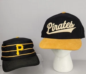 Vtg 70s 80s Pittsburgh Pirates Black Yellow Snapback Sports Specialties Corp - Picture 1 of 20