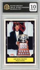 1991-92 Score Canadian Bilingual #317 Wayne Gretzky Kings HCWG 10