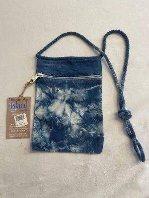 Crossbody Zip Cellphone Bag Purse Pouch  Indigo Blue NWT - Image 1 of 2