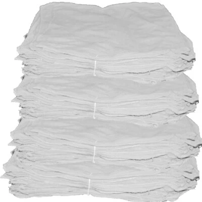 500 New White Shop Towels 14X14 A-I-A Angel-In-Armor Mechanics Rags Oil Change