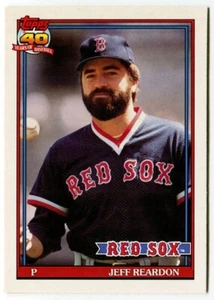 1991 O-Pee-Chee OPC #605 Jeff Reardon Boston Red Sox - Imagen 1 de 2