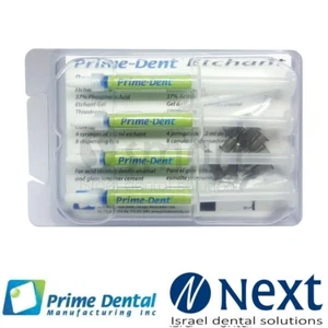 Gel adhesivo grabado dental 37% etchan Prime Dent EE. UU. 4x1,2 ml - Imagen 1 de 3