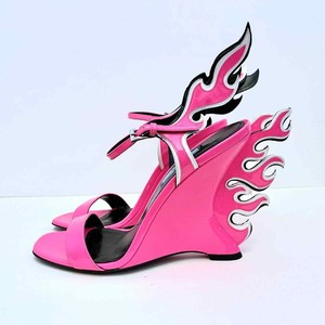 prada flame wedges