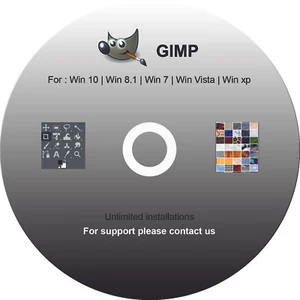 Photo Editing Software GIMP 2022 Premium Digital Image Picture Editor all window - Picture 1 of 3