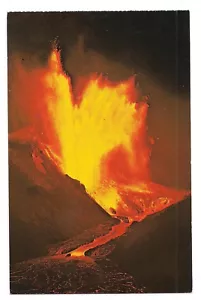KILAUEA IKI ERUPCIÓN VOLCÁNICA Parque Nacional LAVA FUNDIDA UP Hawai Postal ALTA - Imagen 1 de 2