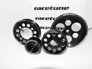 Racetune 1JZ 2JZ 4PCS Billet Pulley Set WP PS ALT ID for Supra Soarer GTE Chaser - Picture 1 of 12