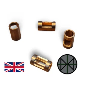 Manicotto riduttore albero da 3mm a 4mm in ottone 4pz - Foto 1 di 6