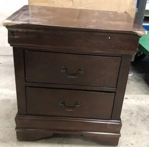 Home Elegance 2147-4 Mayville Night Stand in Brown Cherry - Picture 1 of 7