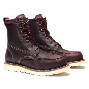 Bonanza Frontier Classic 8-Inch Burgundy Moc Toe Boot - Picture 1 of 7