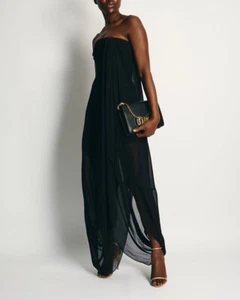 Jacquemus La Riviera trägerloses schwarzes Kleid 38 Neu mit Etikett - Bild 1 von 10