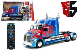 TRANSFORMERS 5 OPTIMUS PRIME TRUCK 1/24 SCALE DIECAST CAR BY JADA 98403 - Picture 1 of 1