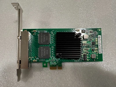 I350-T4 P21007-002 4Port GigabitPCIe- x1 Ethernet Server Adapter EB-I3501-T4 - Image 1 of 4