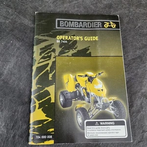 Bombardier DS 7404 Quad ATV Owners Manual Book Bound - Picture 1 of 2