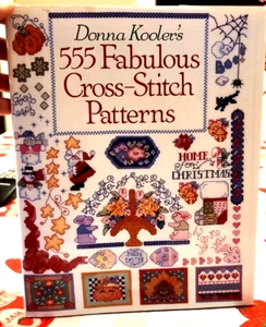 Donna Kooler's 555 FABULOUS CROSS-STITCH PATTERNS Hardcover Book 128 Pages - Picture 1 of 9