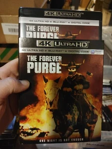 The Forever Purge Ultra 4K + Blu-Ray With Rare OOP Slipcover - Picture 1 of 1