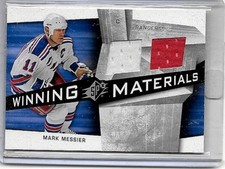MARK MESSIER 2008-09 SPx WINNING MATERIALS DUAL RED,& WHITE GAME USED JERSEYS