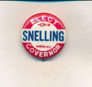 1966 Snelling for governor Vermont VT cello campaign button - Picture 1 of 1