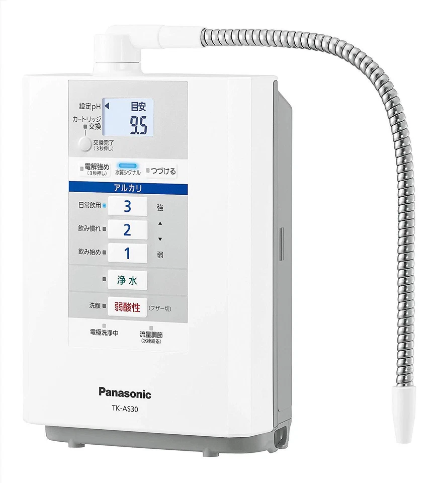 Panasonic TK-AS30-W AC100V Alkaline Ion Water Treatment Pearl White from Japan - Image 1 of 4