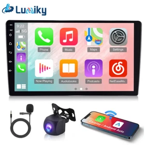 10.1Zoll Android Doppel 2DIN Autoradio Mit GPS Navi Bluetooth USB WiFi 16GB +Kam - Bild 1 von 17