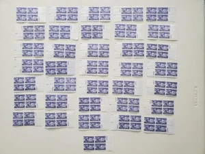 Scott 1026 General George Patton 1953 Army 3c US 36 Plate Blocks Unused Stamps - Picture 1 of 6