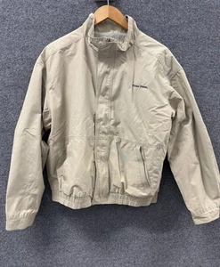 Notre Dame Jacket Adult Large Beige Long Sleeve Men's Full Zip 90s Vintage - Picture 1 of 22