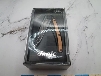 NEW Stars & Stripes Deejo 27G Minimalist FrameLock Folding Knife Olive Wood - Image 1 of 4