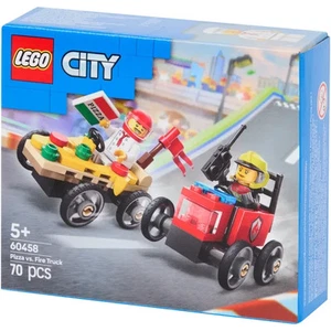 Lego City Lego Nr 60458 Pizzabäcker gegen Feuerwehr Rennfahrzeuge Paket - Bild 1 von 2