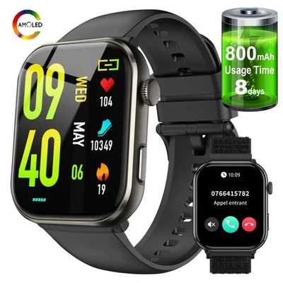 Blackview Smartwatch Herren Damen AMOLED-Bildschirm immer an Fitnessuhr Sportuhr - Bild 1 von 4