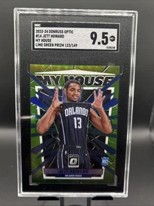 2023 Panini Donruss Optic Jett Howard Green My House #14 Magic /149 SGC 10 - Picture 1 of 2