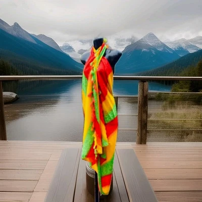 NUEVO, LLEGADA... PAREO/ENVOLTURA RASTACOLOR JAMAICANO...TALLA ÚNICA... Foto 1 de 3