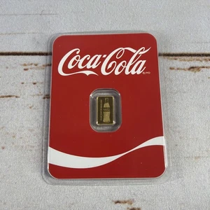 Coca-Cola Gold Bar – 0.5g .9999 Fine – Sealed – “Buy the World a Coke” - Picture 1 of 4
