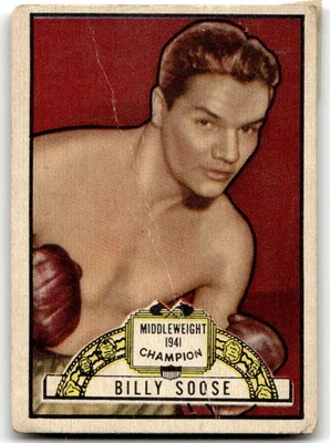 1951 Topps Ringside #13 Billy Soose (tape) crease Boxing NO RESERVE! - Image 1 of 2